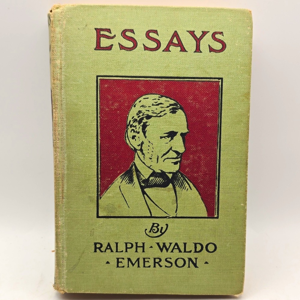 Essays by Ralph Waldo Emerson First & Second Series Antique Hardback